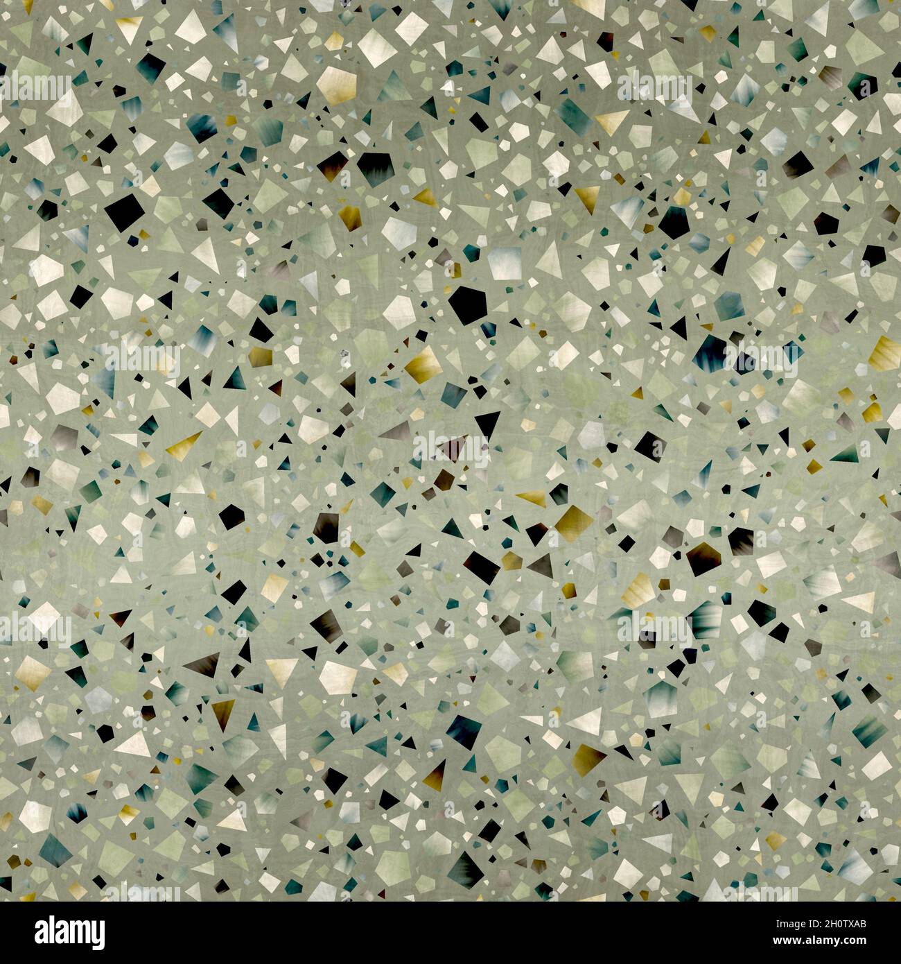 Seamless modern abstract random terrazzo pattern swatch Stock Photo - Alamy