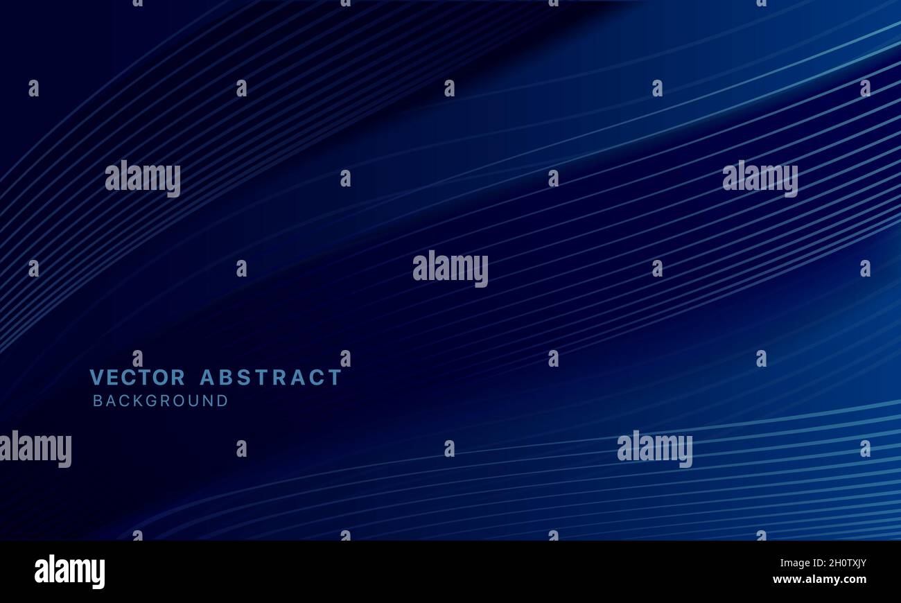 Vector abstract dark blue background. Illustration of decorative Stock