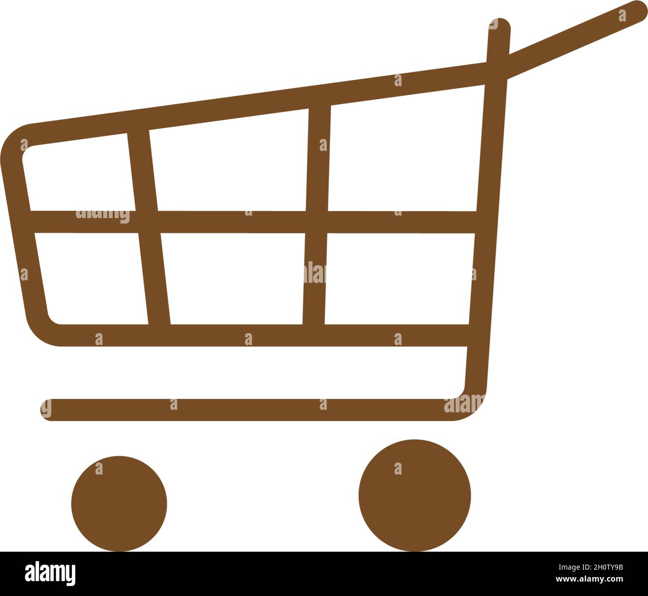 Shopping cart icon design template vector Stock Vector