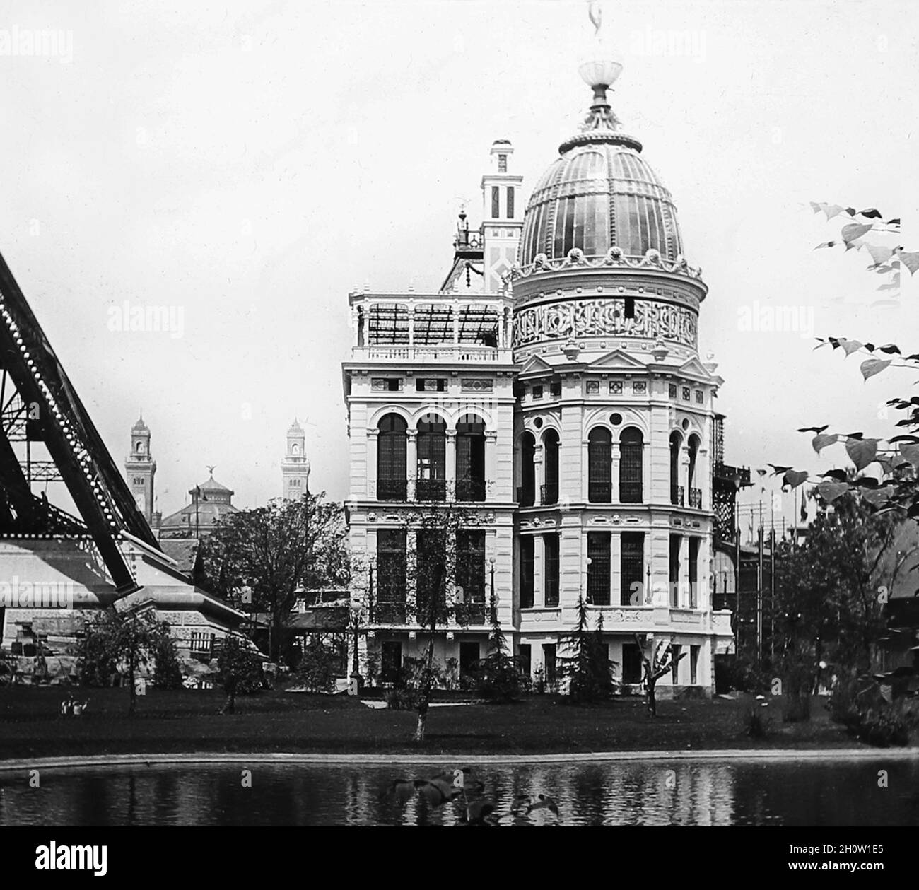 The Gas Pavilion, 1889 Exposition Universelle, Paris, France Stock ...
