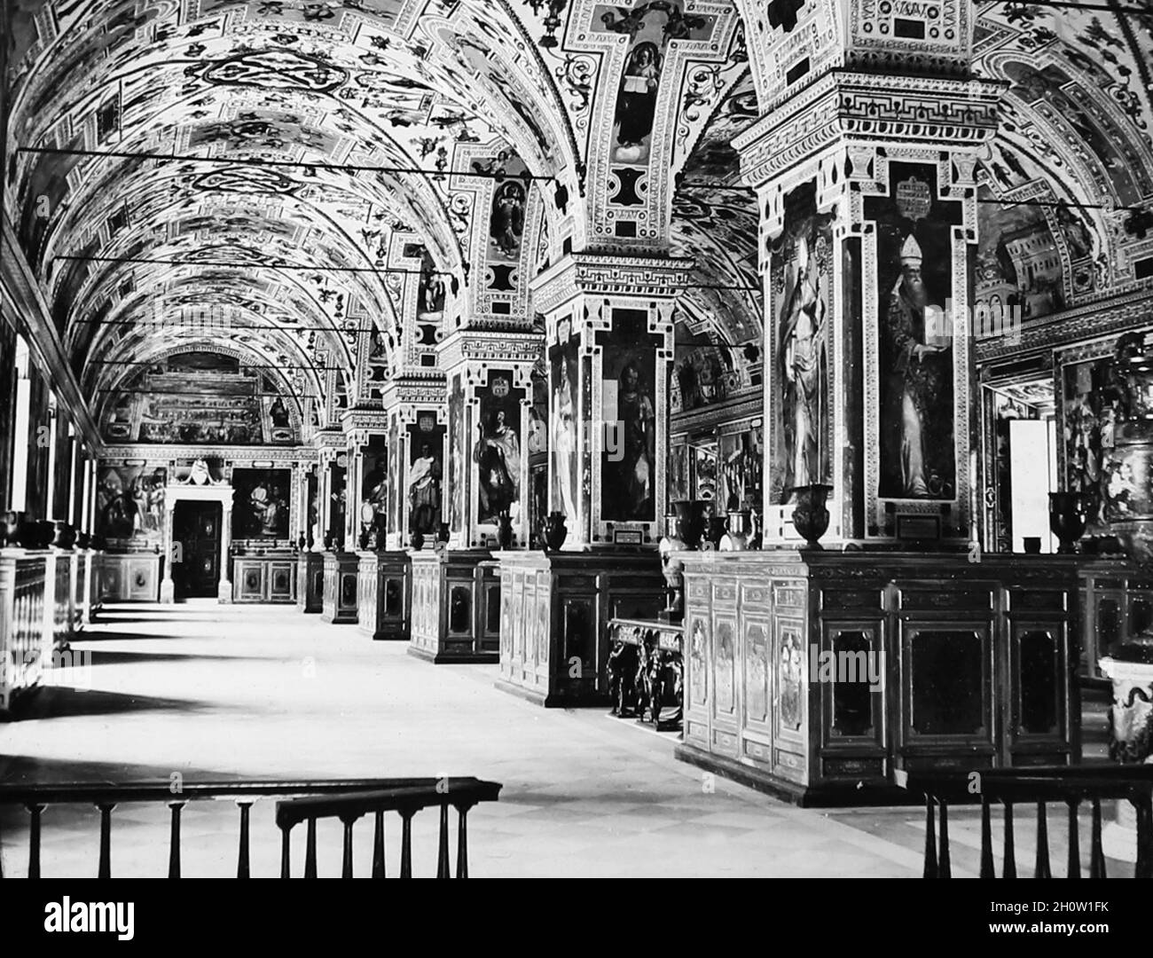 The Vatican Library, Victorian period Stock Photo