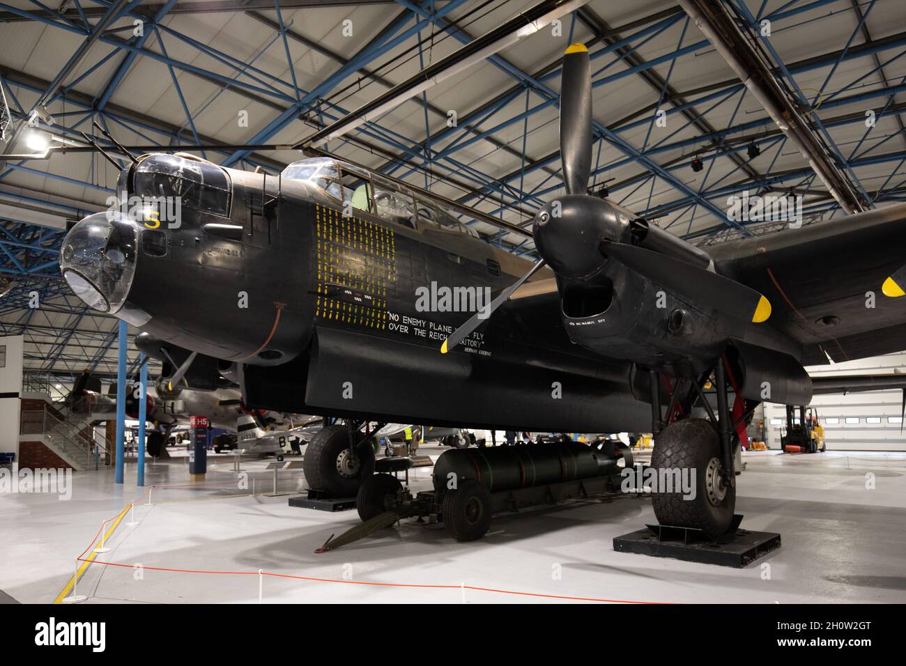 Avro Lancaster bomber, Royal Air Force Museum, London Stock Photo