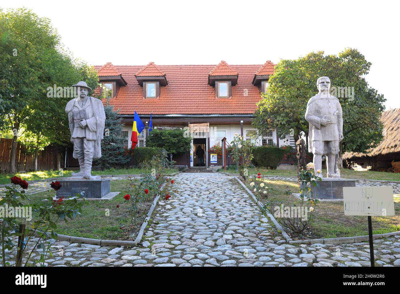 The Badea Cartan village museum in the village of Cartisoara, on Transfagarasan, in Transylvania, Romania Stock Photo