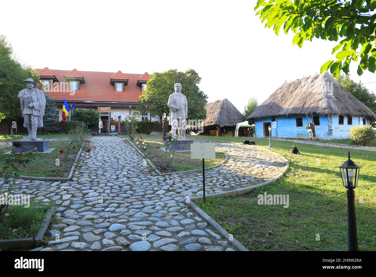 The Badea Cartan village museum in the village of Cartisoara, on Transfagarasan, in Transylvania, Romania Stock Photo