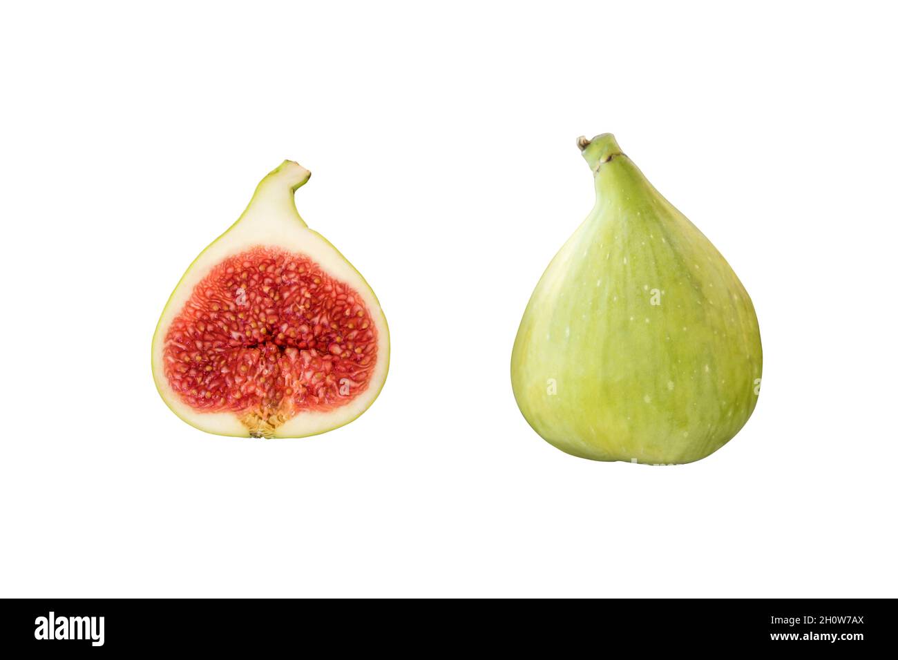 Fig isolated on white Background. Food background. Stock Photo