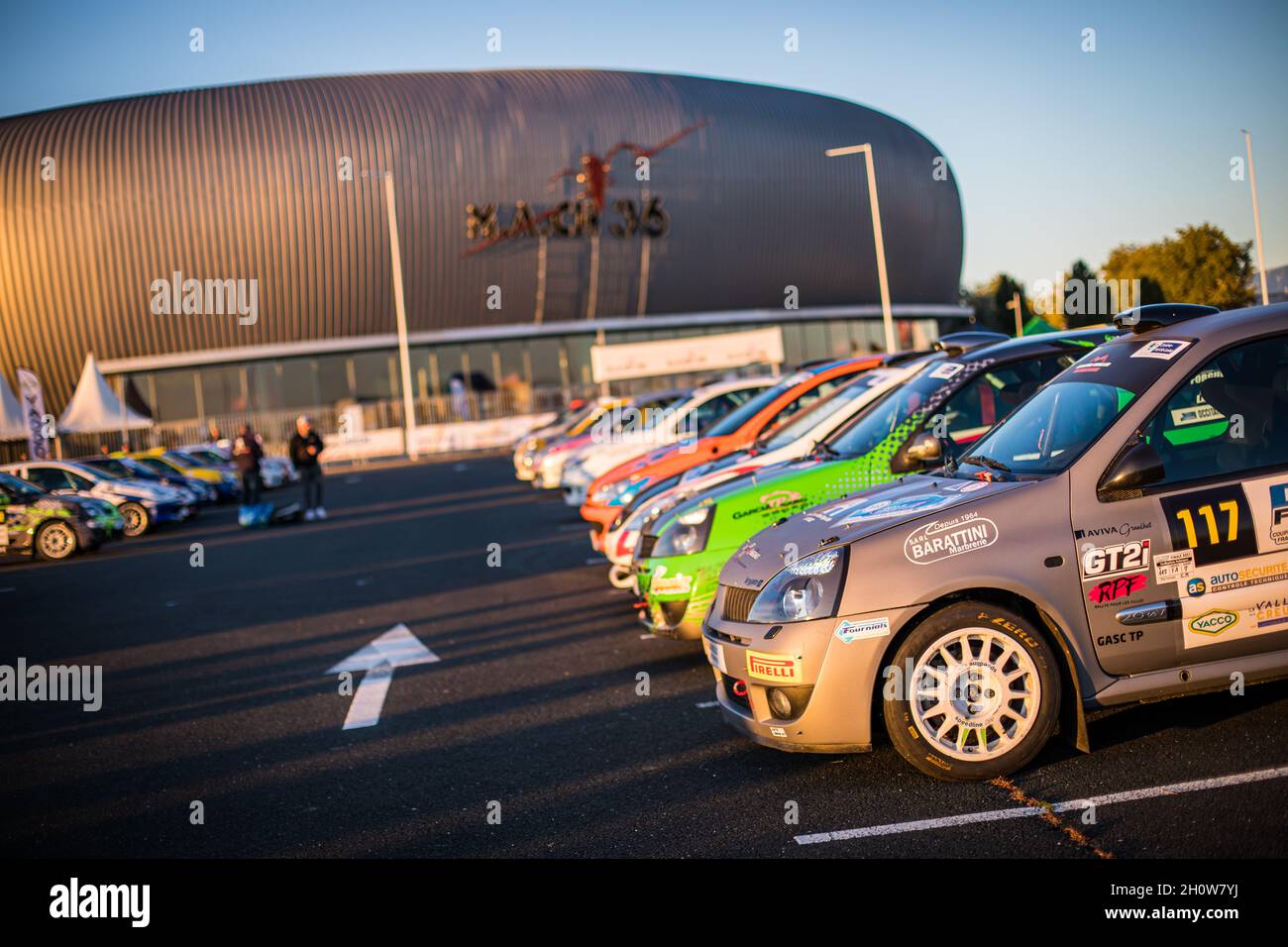 117 OLEA Charlotte, PAGES Cécile, Renault CLIO RAGNOTTI A7, ambiance during the Finale Coupe de France des Rallyes 2021 Châteauroux Métropole Centre Val-de-Loire, from Octobre 15 to 16 in Châteauroux, France - Photo Bastien Roux/DPPI Credit: DPPI Media/Alamy Live News Stock Photo