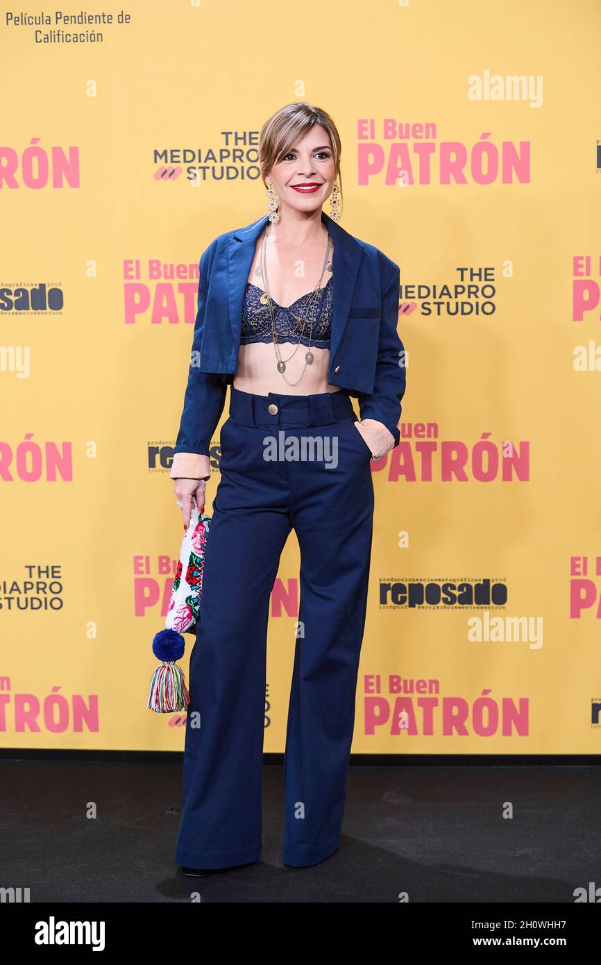 October 14, 2021, Madrid, Madrid, Spain: Mara Guill attends 'El Buen Patron (The Good Boss) Premiere at Callao Cinema on October 14, 2021 in Madrid, Spain (Credit Image: © Jack Abuin/ZUMA Press Wire) Stock Photo