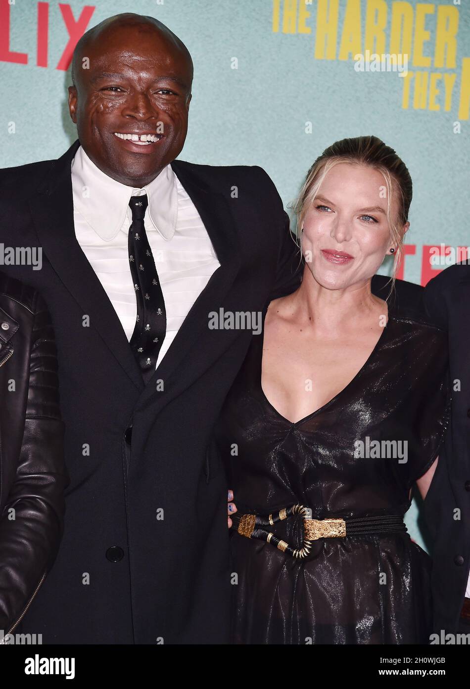 LOS ANGELES, CA OCTOBER 13 Seal (L) and Laura Strayer attend a