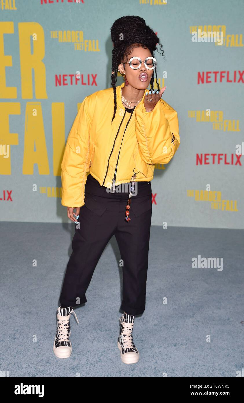 LOS ANGELES, CA - OCTOBER 13: Teyana Taylor attends a special screening