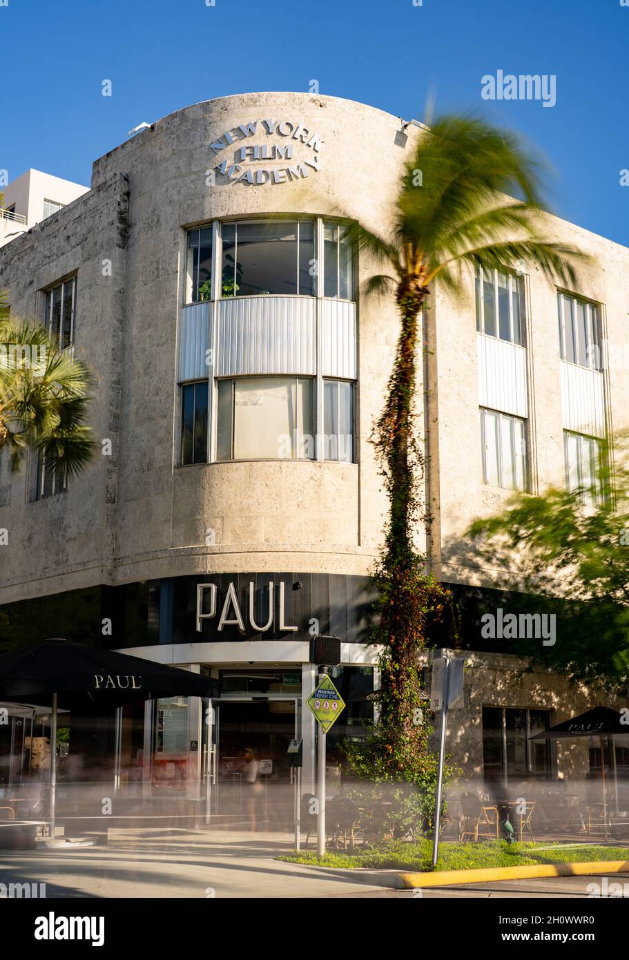 Miami Beach, FL, USA October 14, 2021 New York Film Academy and Paul