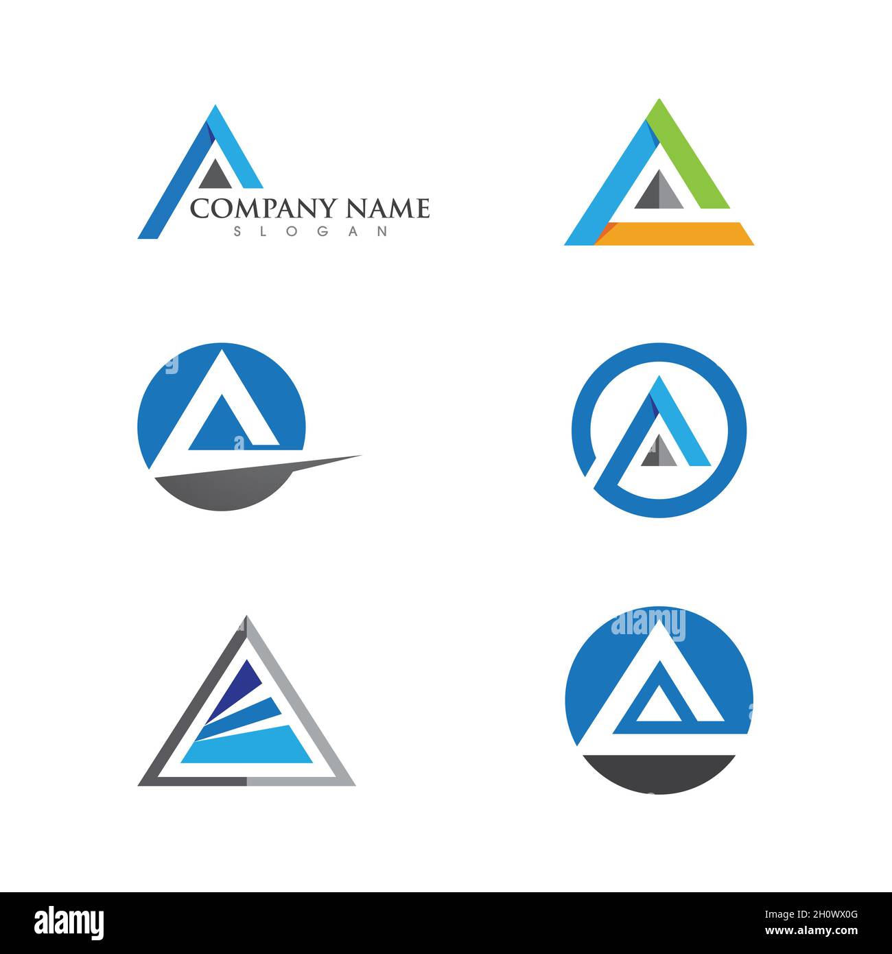 A Letter Template vector icon illustration design Stock Photo - Alamy