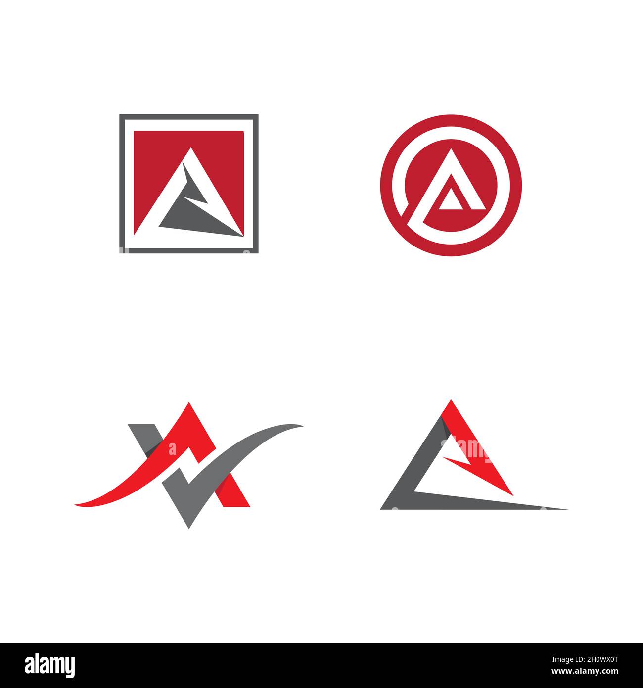 A Letter Template vector icon illustration design Stock Photo - Alamy