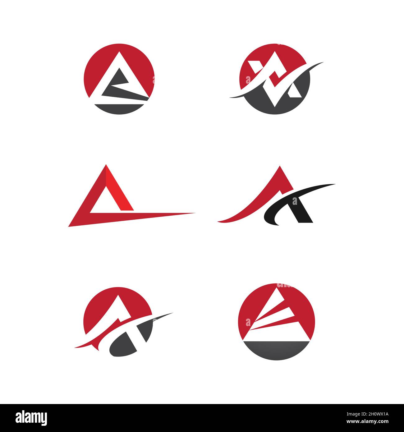 A Letter Template vector icon illustration design Stock Photo - Alamy
