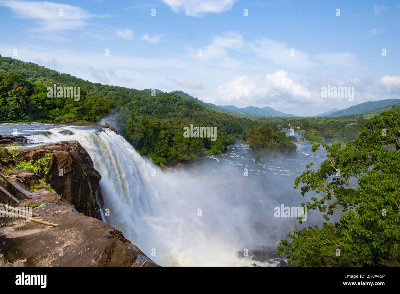 Athirappilly Waterfalls, Kerala Stock Photo