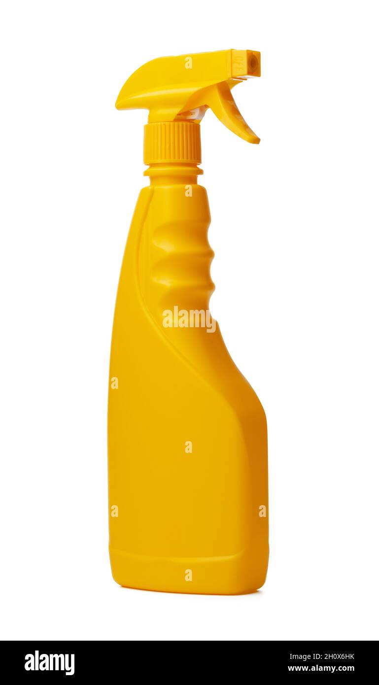 Cleaning spray bottle isolated on white background Stock Photo - Alamy