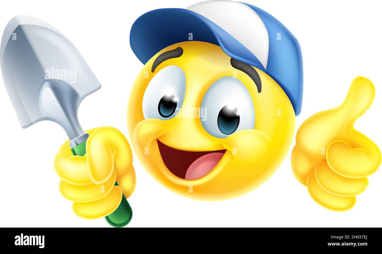 Gardener Emoticon Cartoon Face Stock Vector Image & Art - Alamy
