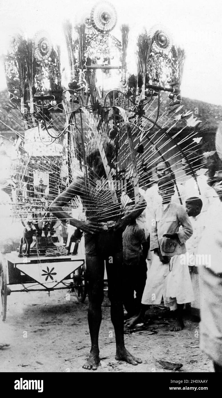 Thaipusam Festival, Singapore, 1920s Stock Photo