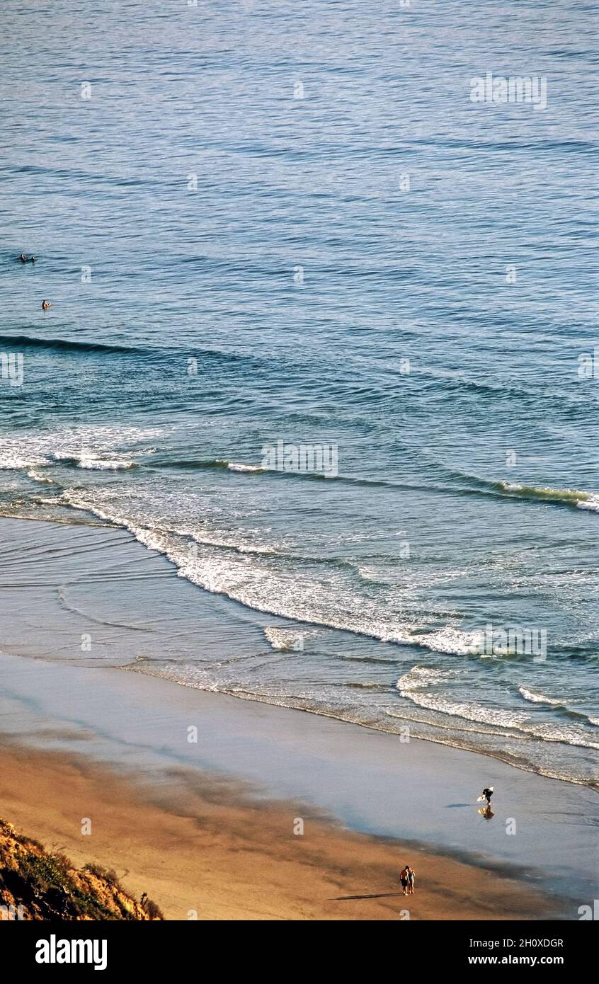 Sandy beach  in California Stock Photo