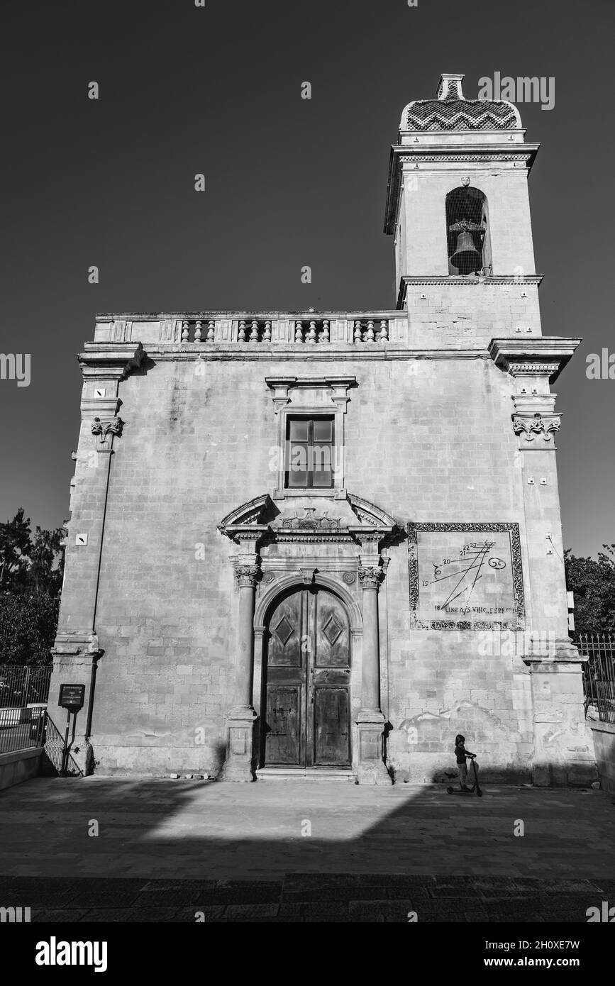 Ragusa, chiesa di san Vincenzo Ferreri Stock Photo