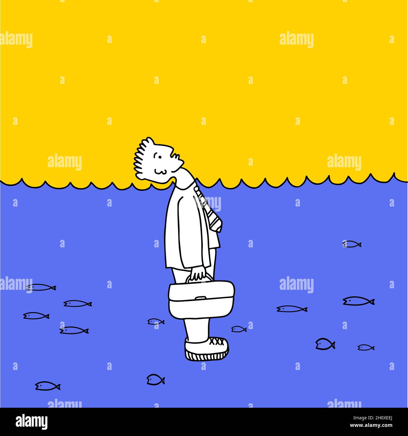 Idiom keep head above water hires stock photography and images Alamy