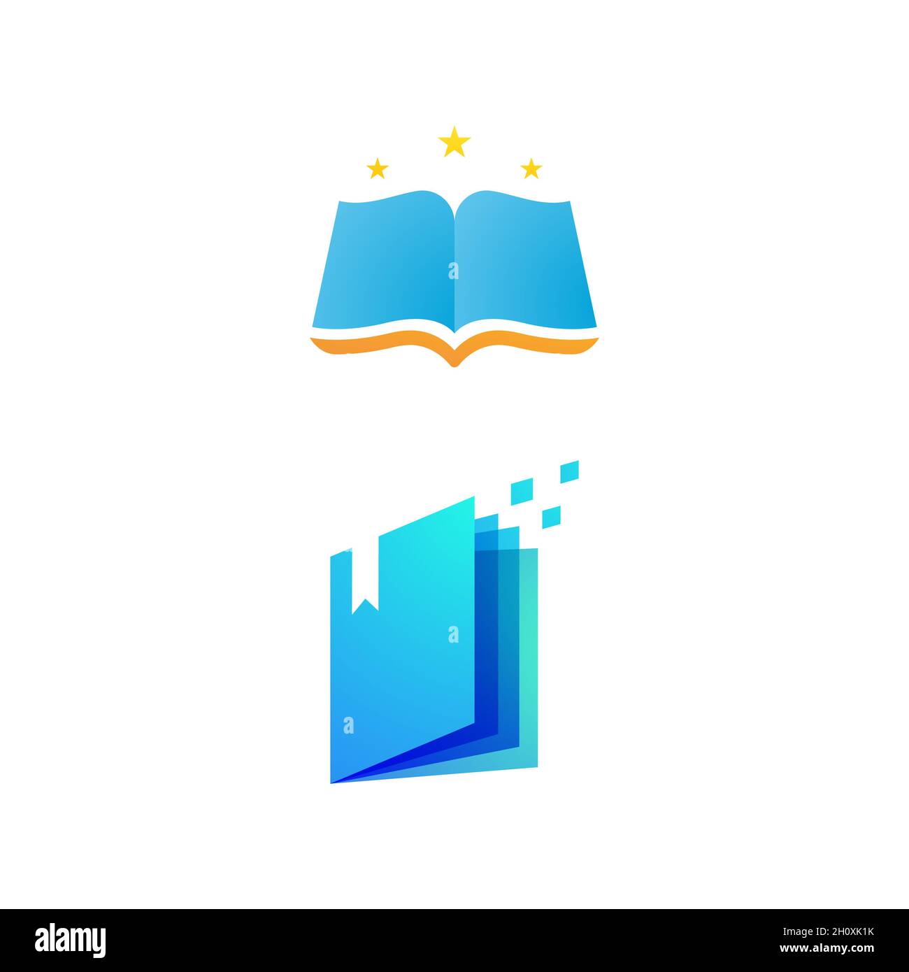 Book Vector icon design illustration Template Stock Photo - Alamy