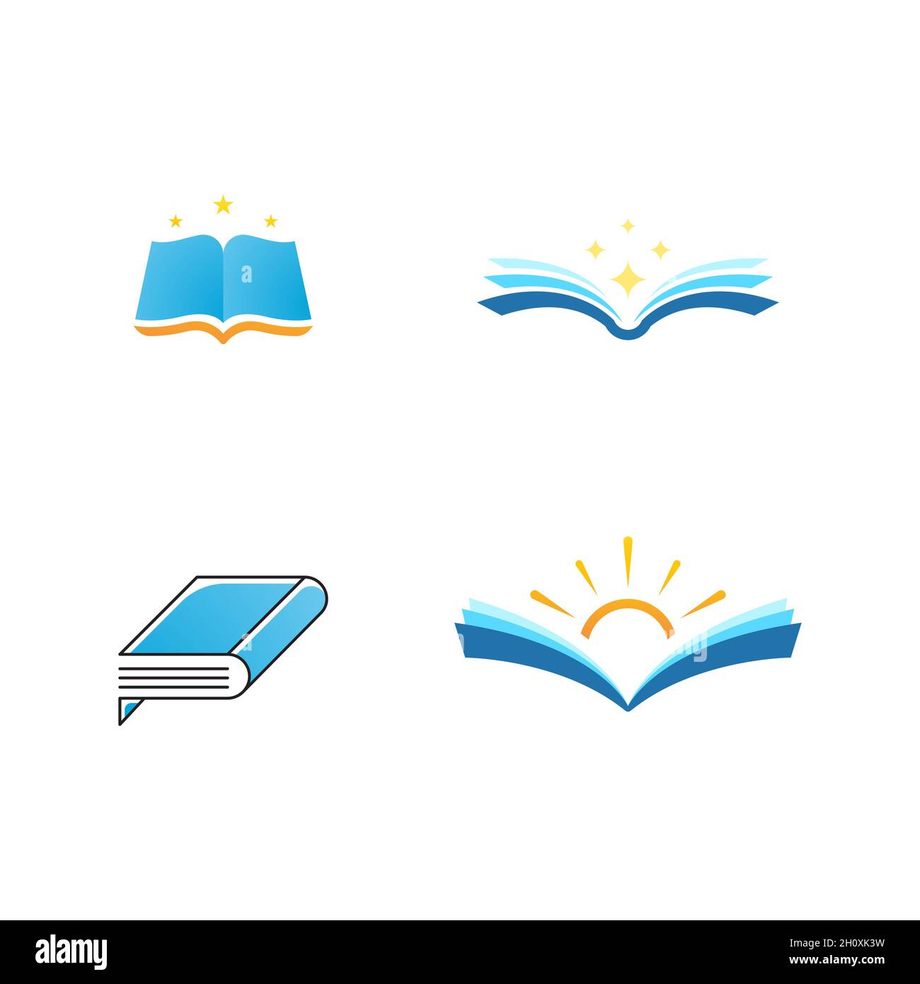 Book Vector icon design illustration Template Stock Photo - Alamy