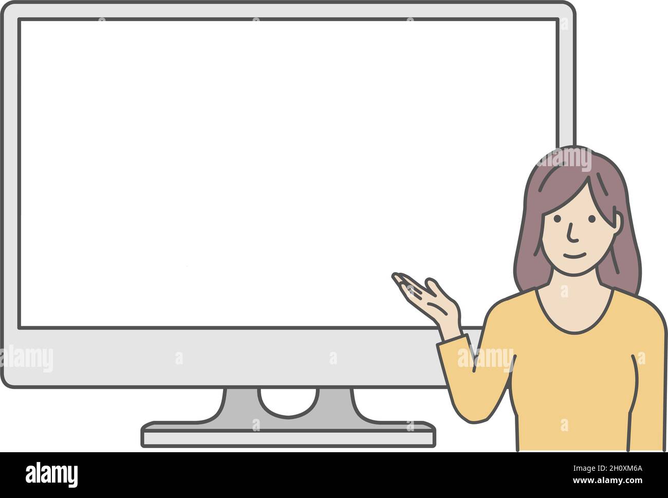 Digital illustration computer screen displaying Stock Vector Images - Alamy