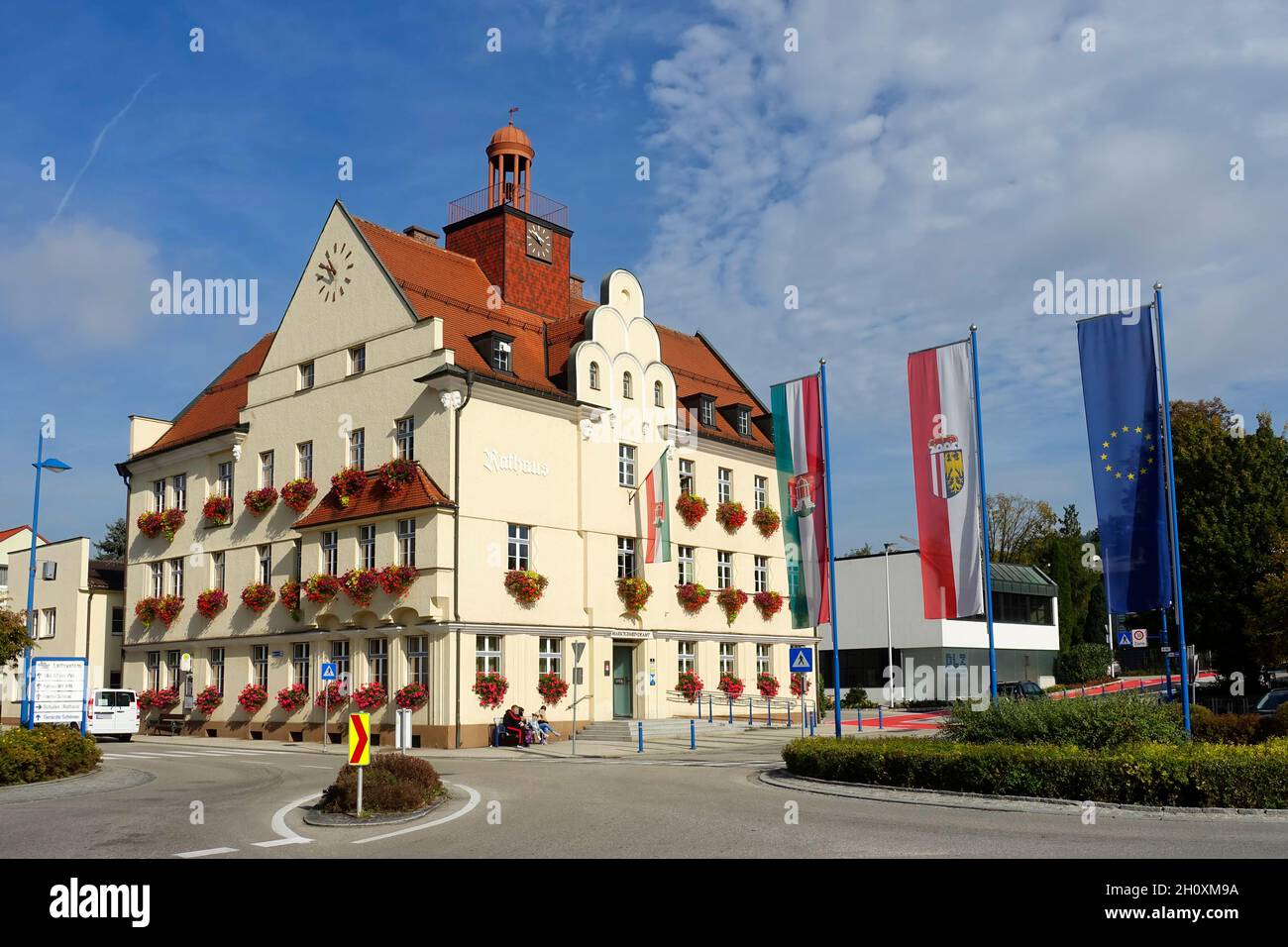 Town Hall Of Bad Schallerbach Austria Stock Photo Alamy