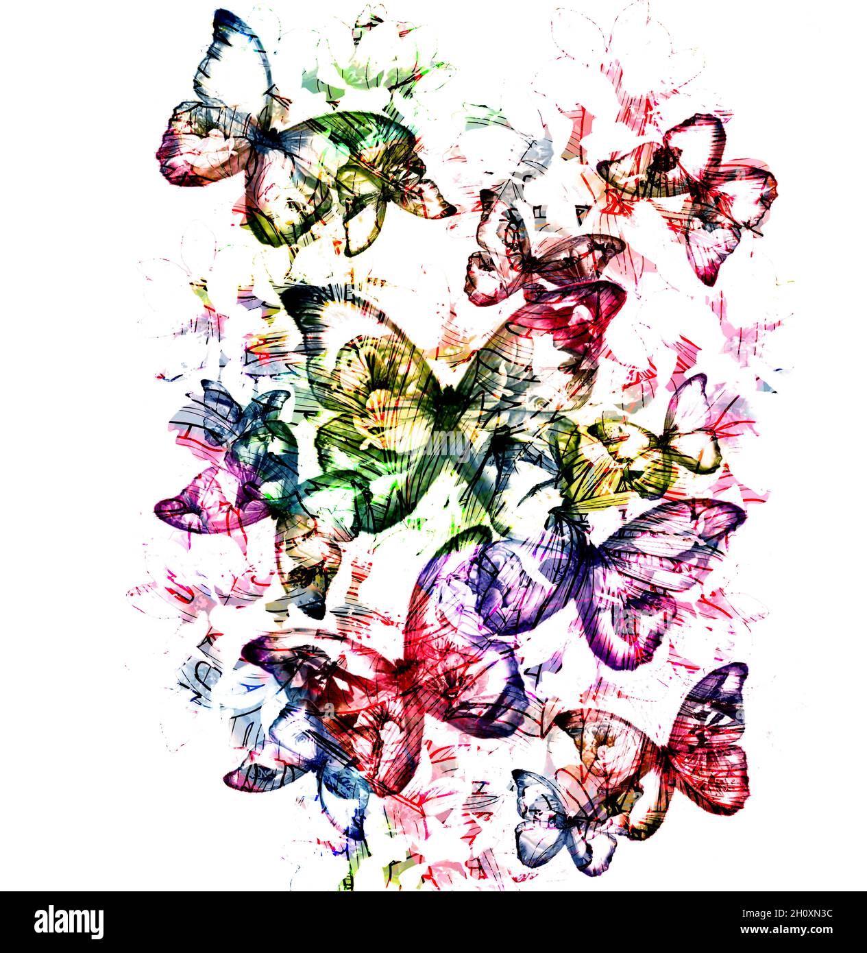 View of textile fashion prints, modern designs Stock Photo - Alamy
