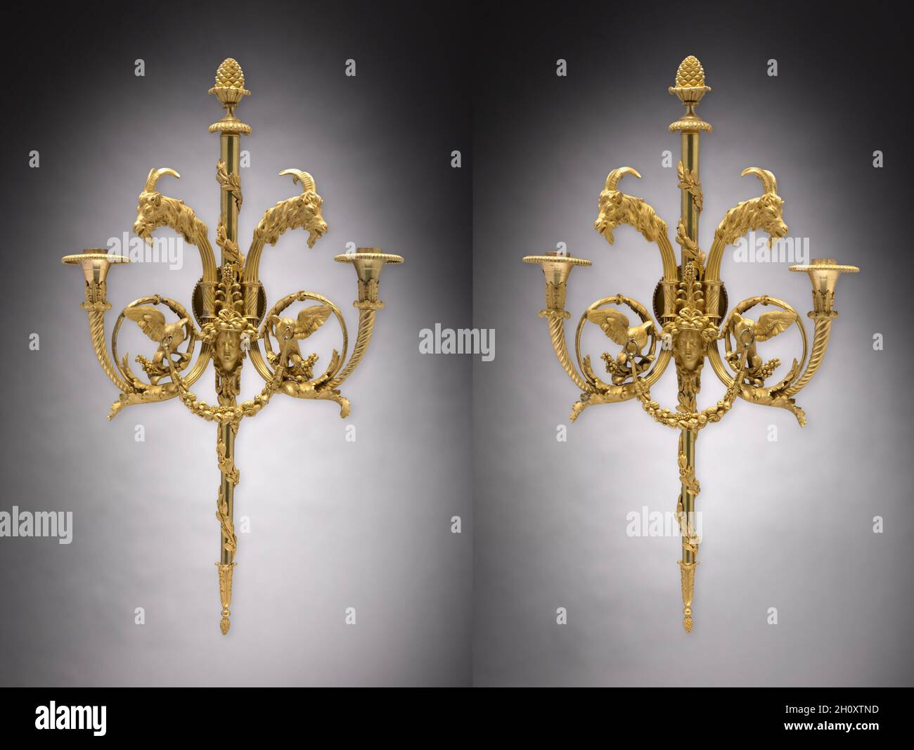 Candle Bracket Pair , c. 1780. France, style of Louis XVI, 18th Century ...