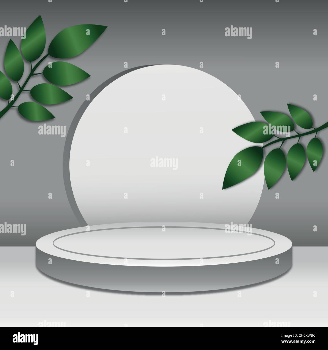 Light white spacious studio, web banner template for advertising ...