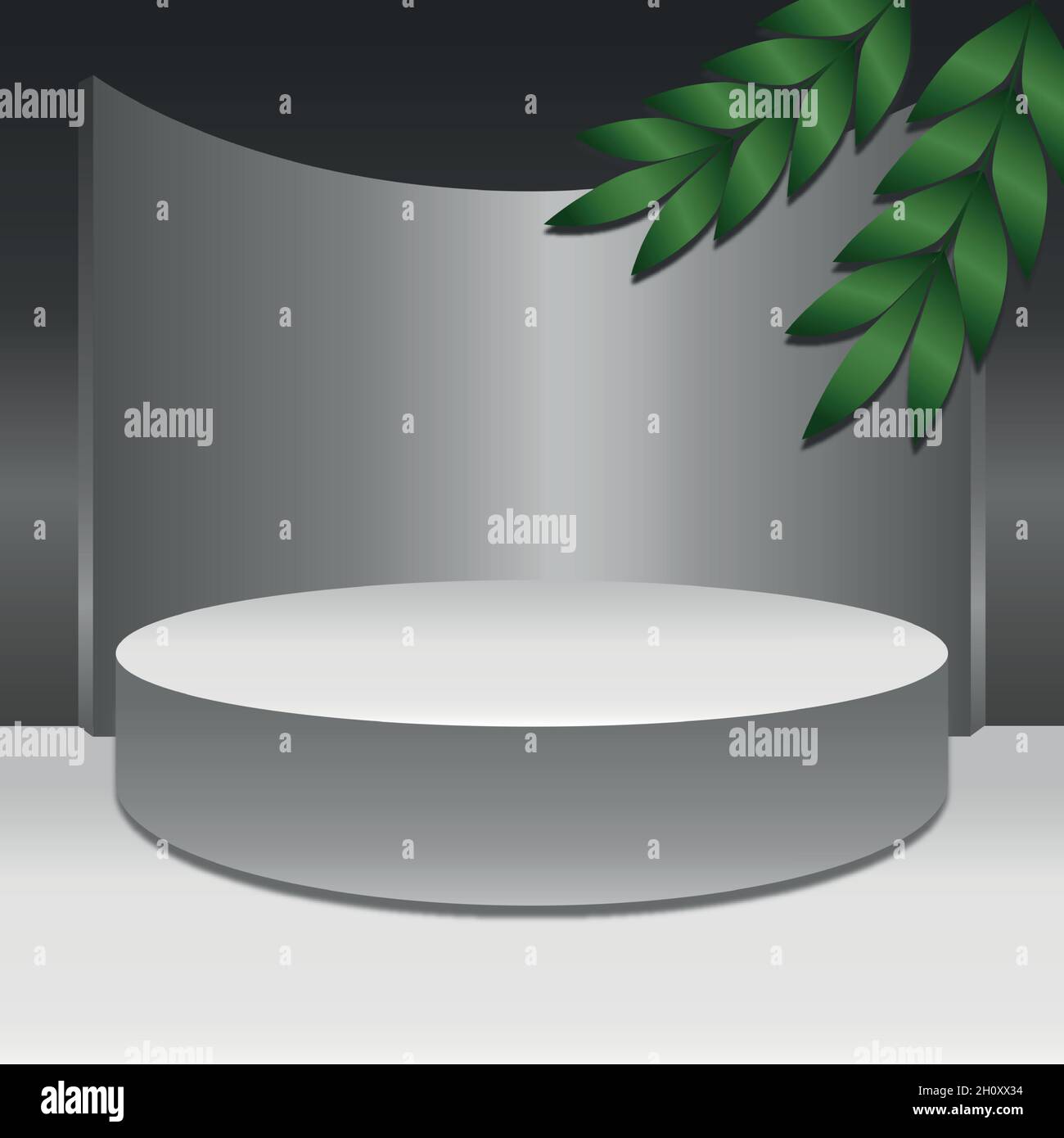 Light white spacious studio, web banner template for advertising ...