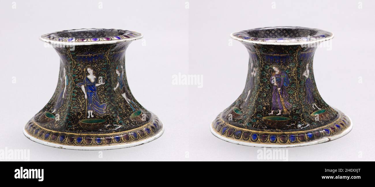 Salt Dishes, early 1600s. Jean Limousin (French, 1528-c. 1610). Painted  enamel on copper; overall: 8.6 x 14.2 x 14.2 cm (3 3/8 x 5 9/16 x 5 9/16 in  Stock Photo - Alamy