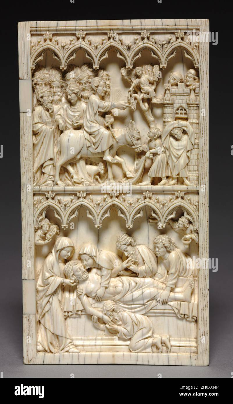 Diptych with Scenes from the Life of Christ (right wing: Entry into ...