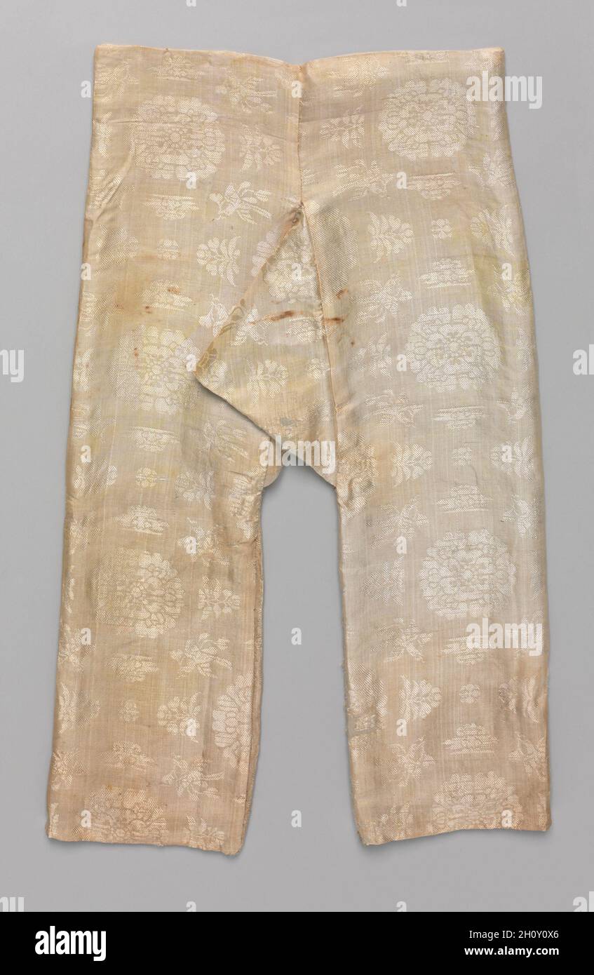 Prince's trousers and lining, 700s. China, Tang dynasty. Twill