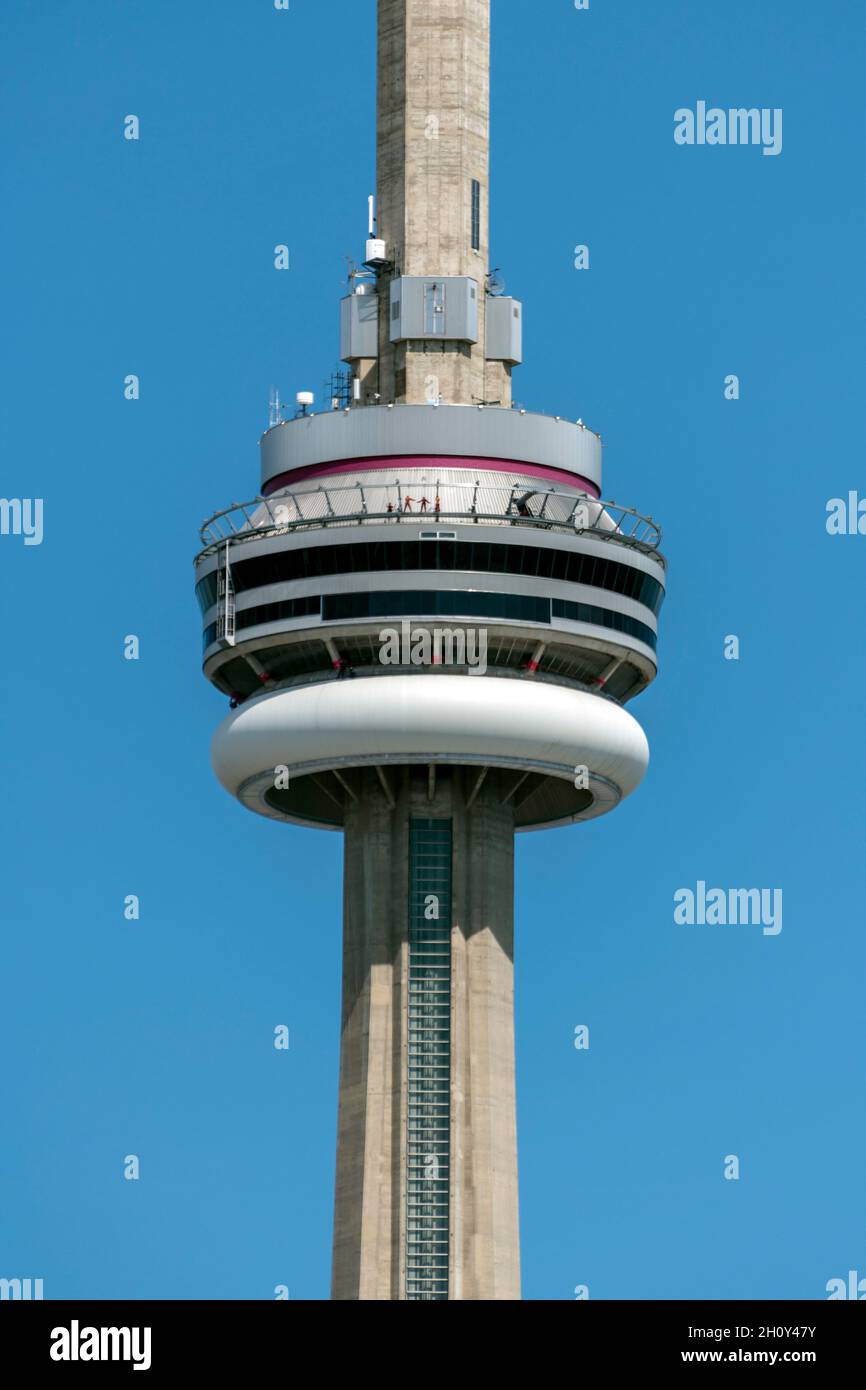 Upper deck and a revolving restaurant at the of Stock Photo - Alamy