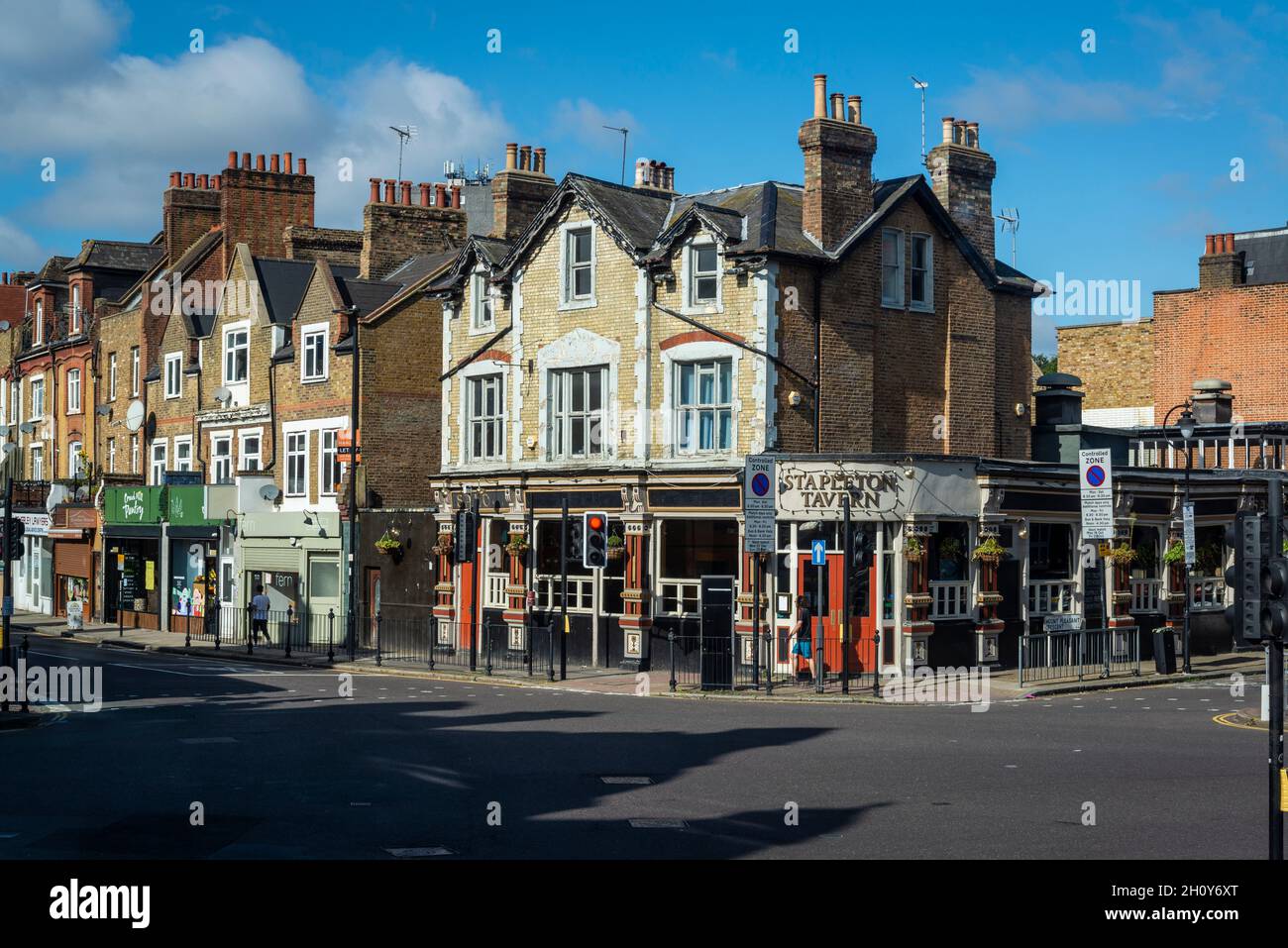 Street corner at Stroud Green Road, borough of Haringey, London, UK Stock Photo Alamy
