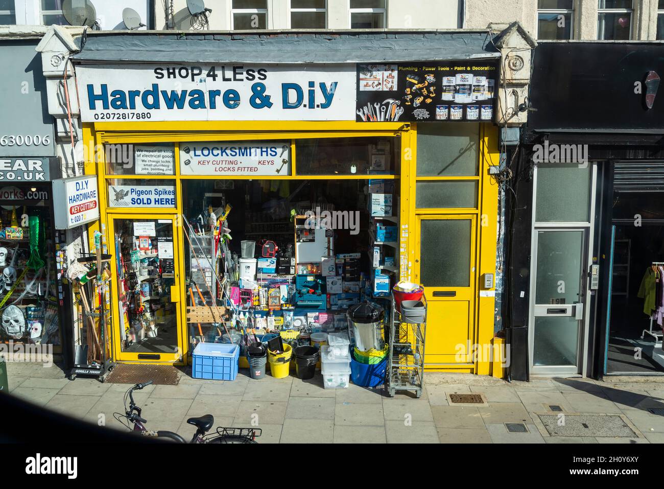 Hardware and DIY shop on Stroud Green Road, borough of Haringey, London