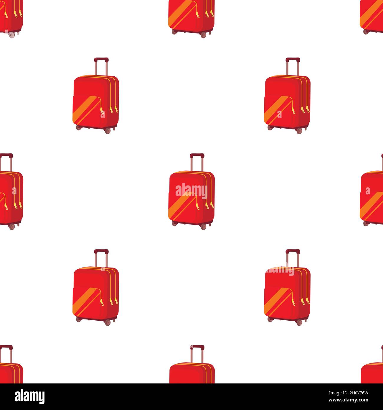 Travel suitcase pattern seamless background texture repeat wallpaper geometric vector Stock Vector