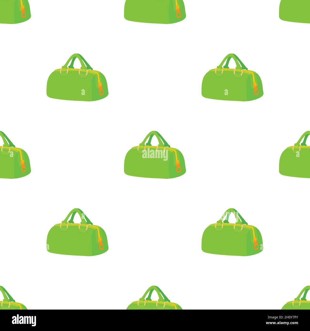 Green sports bag pattern seamless background texture repeat wallpaper geometric vector Stock Vector