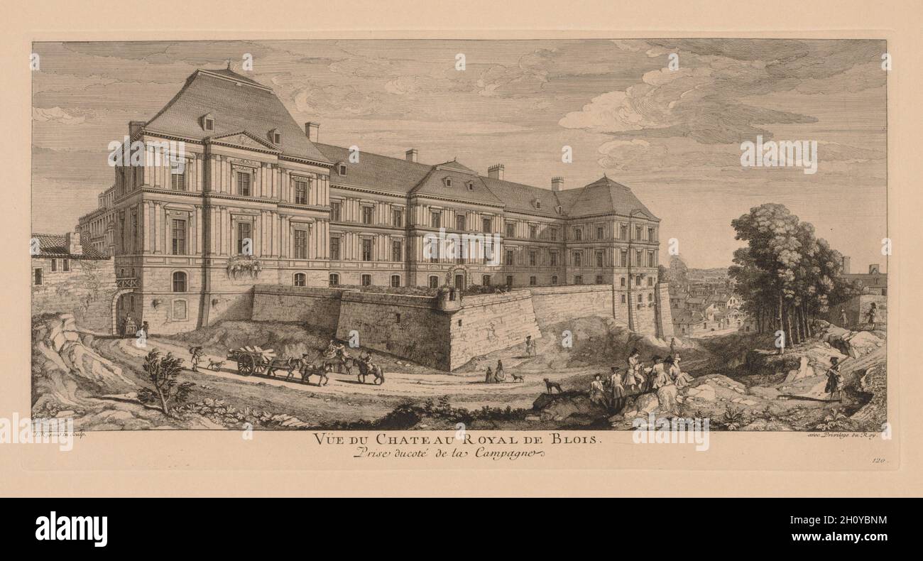 Vue du Château royal de Blois, prise du côté de la campagne. Jacques ...