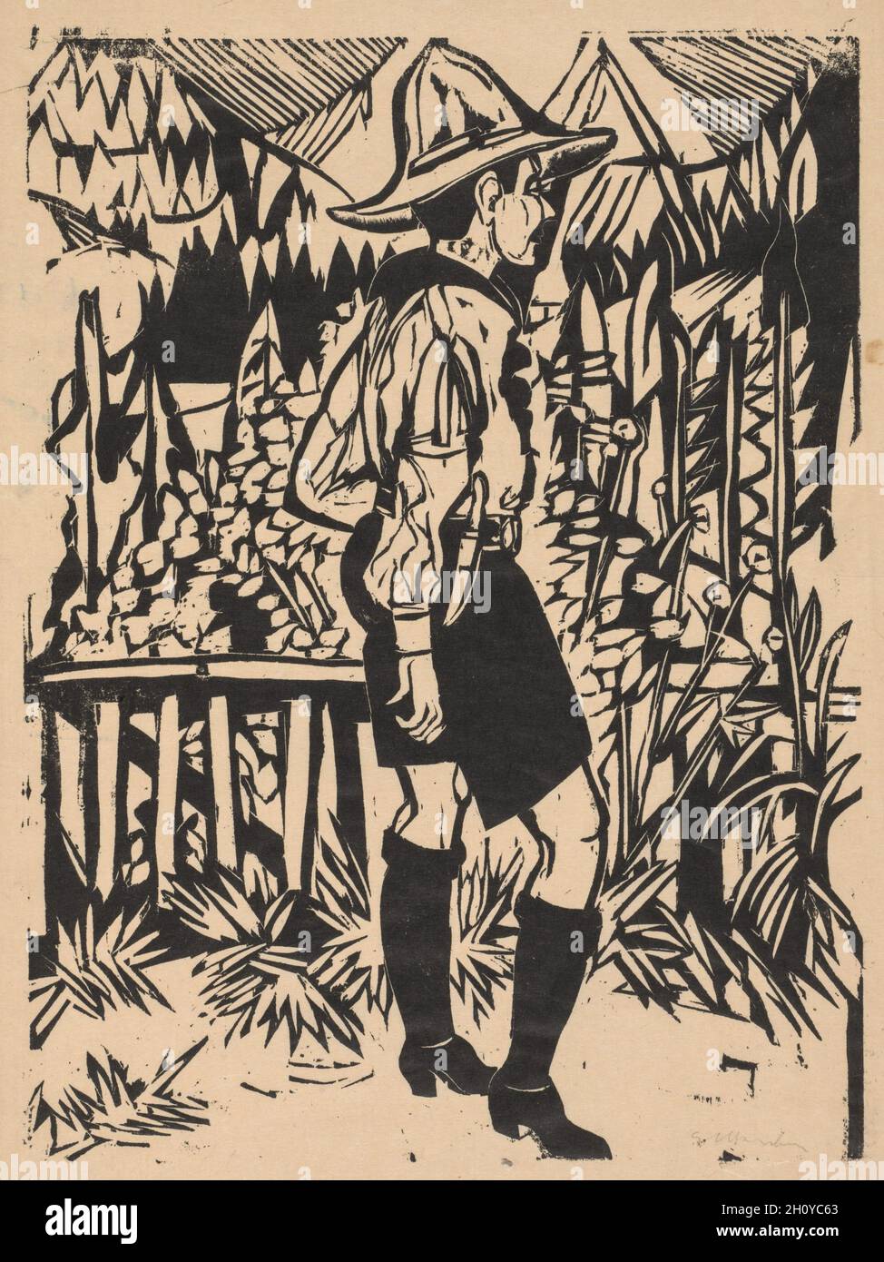 Der Pfadfinder, c. 1930. Ernst Ludwig Kirchner (German, 1880-1938 ...