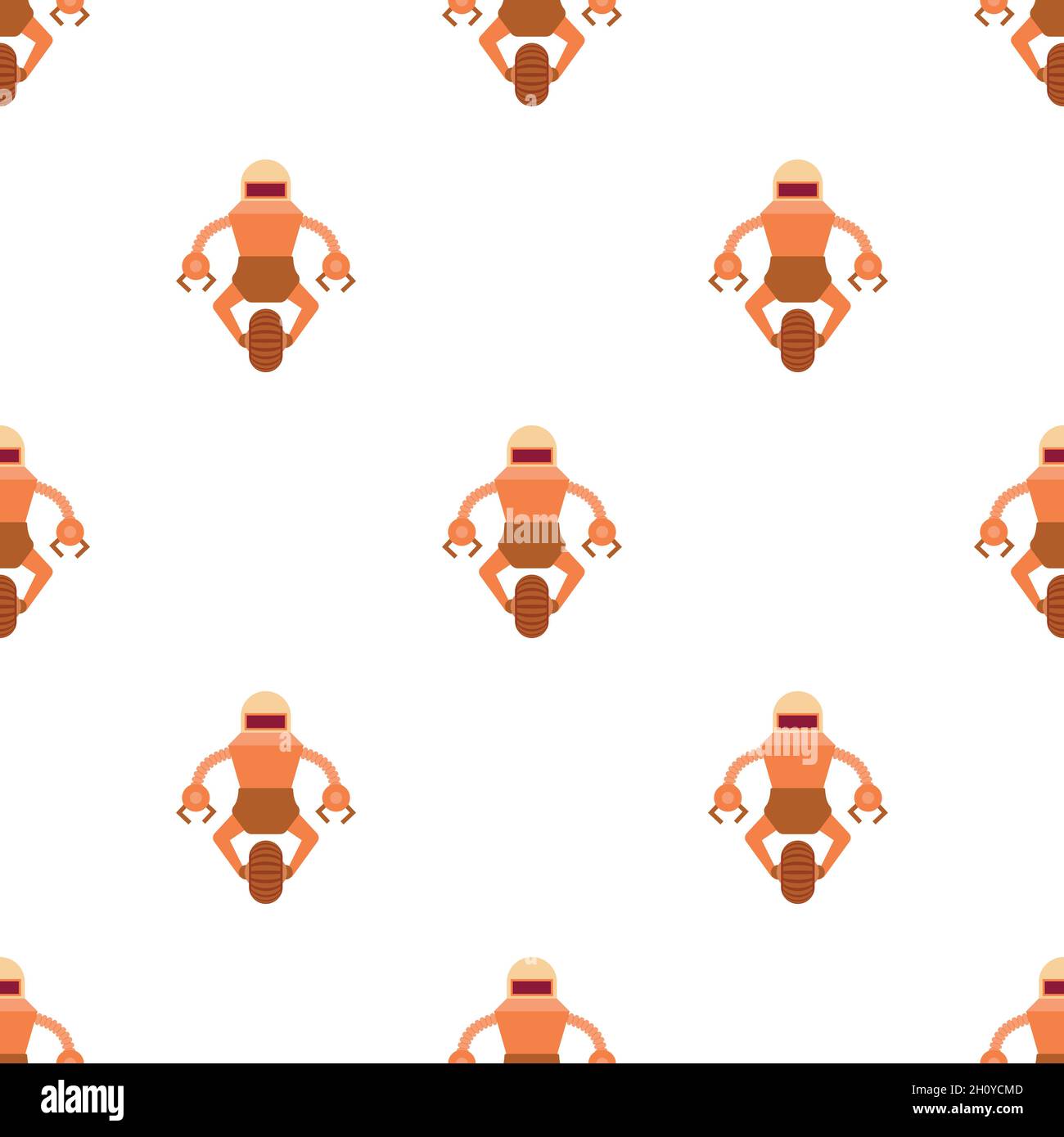 Robot guard pattern seamless background texture repeat wallpaper ...