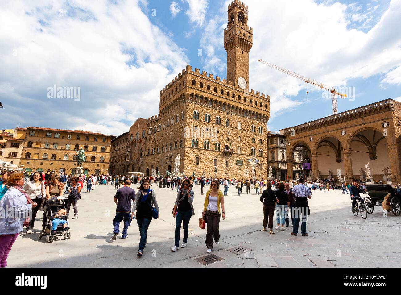 Florence. Piazza del la Signoria. Italy Stock Photo