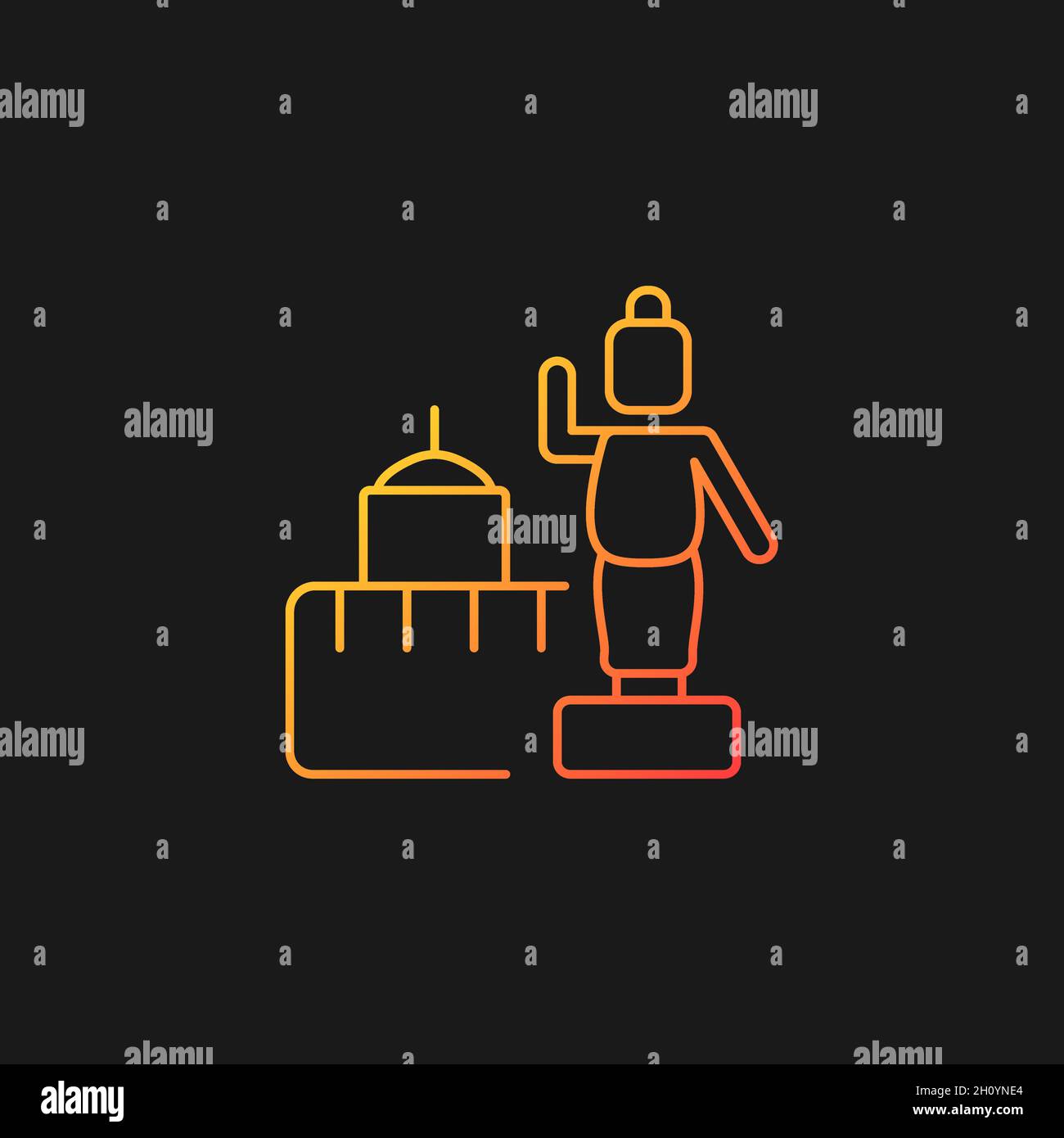 Lumbini gradient vector icon for dark theme Stock Vector Image & Art ...
