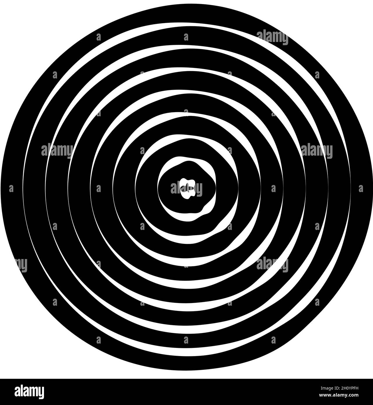 Concentric circles. Radiating, radial circles, lines - stock vector ...