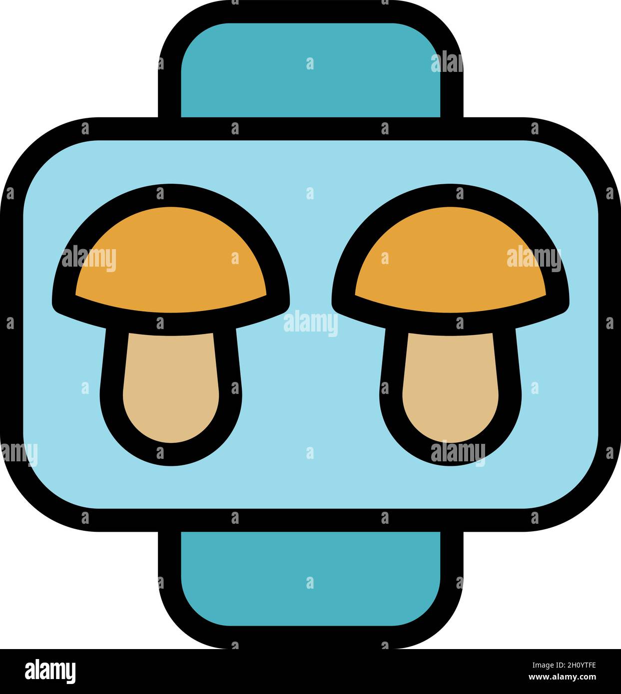 Cookie molds element icon. Outline Cookie molds element vector icon color flat isolated Stock Vector