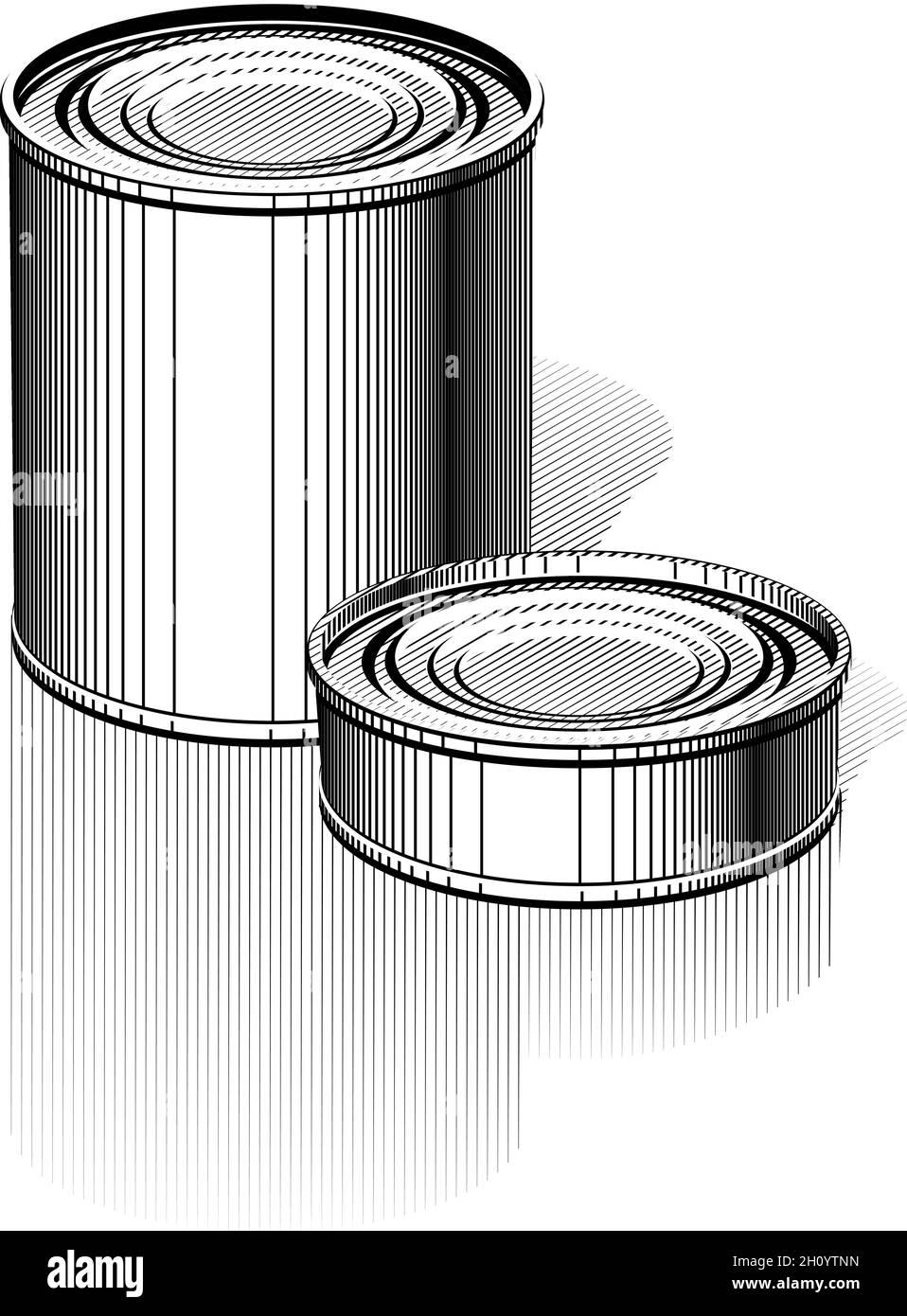 Sketch Illustration Of A Tin Can Phone Concept For Communication Stock  Photo Picture And Royalty Free Image Image 184615515