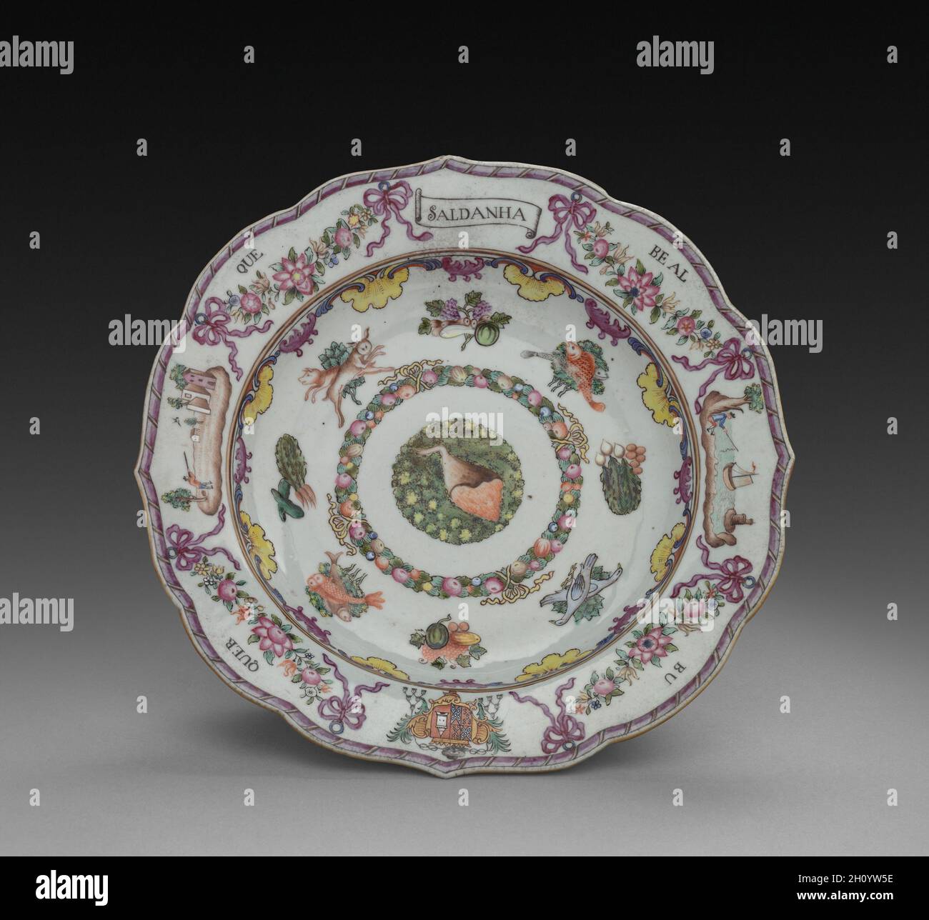 Soup Plate, ca. 1750, Porcelain, other: 9 in. (22.9 cm), Made in
