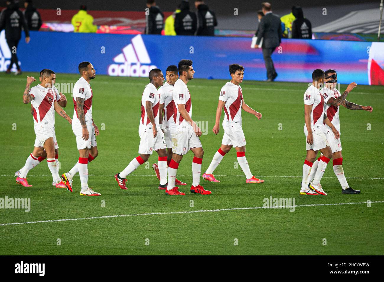 Buenos Aires, Argentina. 14th Oct, 2021. Peru team players seen during